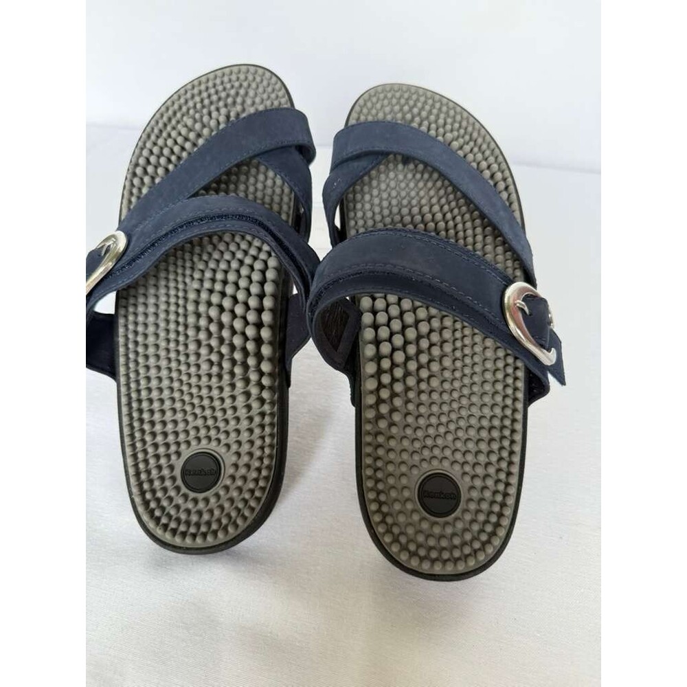 Kenkoh Reflexology Massage Sandals Women 8 Black Comfort Therapy Excellent - Picture 3 of 7